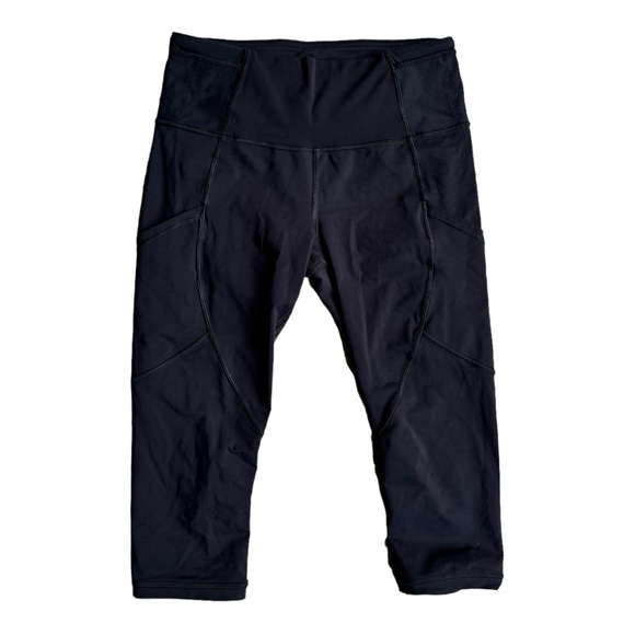 Lululemon Capri Black Leggings sz 6 - Picture 2 of 5